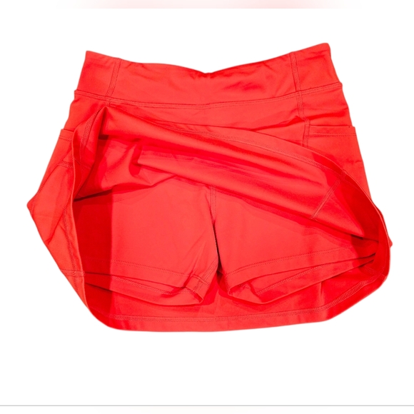 Primary Athletic Skort Girl's 14 Red Orange - Picture 4 of 8
